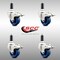 Service Caster 3.5 Inch 316SS Solid Poly Swivel 1 Inch Expanding Stem Caster Set Lock Brake SCC-SS316TTLEX20S3514-SPUS-1-4 - alternate 2